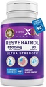 Genex Formulas Resveratrol 1500 mg Supplement for Healthy Aging - NSF Certified for Safety, Quality & Label Accuracy - Potent Antioksydant & Healthy Aging Formula - Gluten Free 90 Count