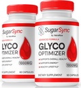 NutraRize (2 pakkaus) Sugar Sync Glyco Optimizer kapselit, Official SugarSync Glyco Optimiser, Sugar Sync Joint Optimizer, Sugar Sync Gluco Cleanse Formula, SugarSync Glycol arvostelut (120 kapselia)