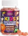 Multivitamines pour enfants - Gommies multivitamines quotidiennes complètes pour enfants avec vitamine D, vitamine B, zinc et plus - Énergie, concentration de mémoire et soutien à la santé immunitaire - Berry Flavor Chew naturel - 60 Gommies
