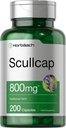 Horbäach Scullcap Capsules Bendrijoje - 124; 800 mg arba 124; 200 grafas - 124; Max Potencialumas, dydis - 124; ne GMO ir Gluten - nemokamai; Scapellaria Baricalensis