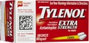 Tylenol Extra Lacer Fercer Reliever & Fever Reductor Caplets-100 Compte