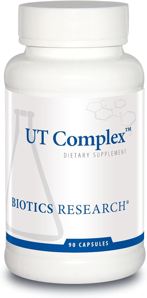 Biotics Research UT Complex ™ - Chrysanthemum, Couch Grass, Cornšilk, Zhu Ling ir Buchu ekstraktas, Šlapimo traktas parama, inkstų funkcija, inkstų sveikata. 90 kapsulių.
