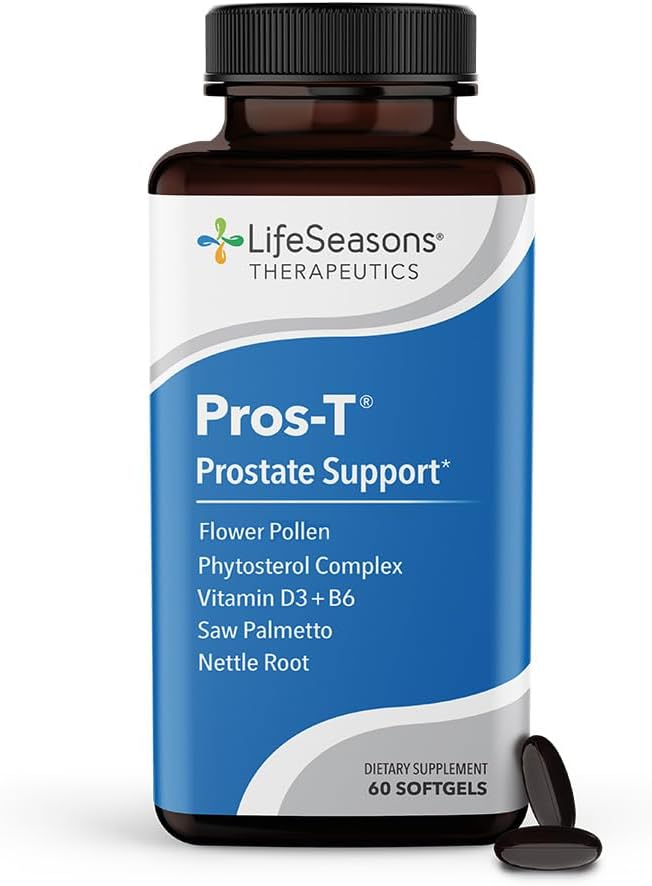 Prostate Support Supplement - Palmetto, Phytosterol, sink, Nettle, Vitamin D-3 & B6 - Sağlam Prostate funksiyası və Normal Urinary Flow təşviqi - 60 Softgels