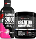 PROSUPPS L-Carnitina 3000 Estimulante Free Liquid Shots (31 Servings, Dragon Fruit) e Creatina 300 Monohidrato (60 Servings) Bundle