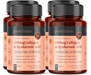 pureclinica Triple Strength Marine Collagen & Hyaluronic Acid – 1500mg per Tablet | 720 Tablets (4 Bottles of 180) | Supports Skin, Joints & Hydration