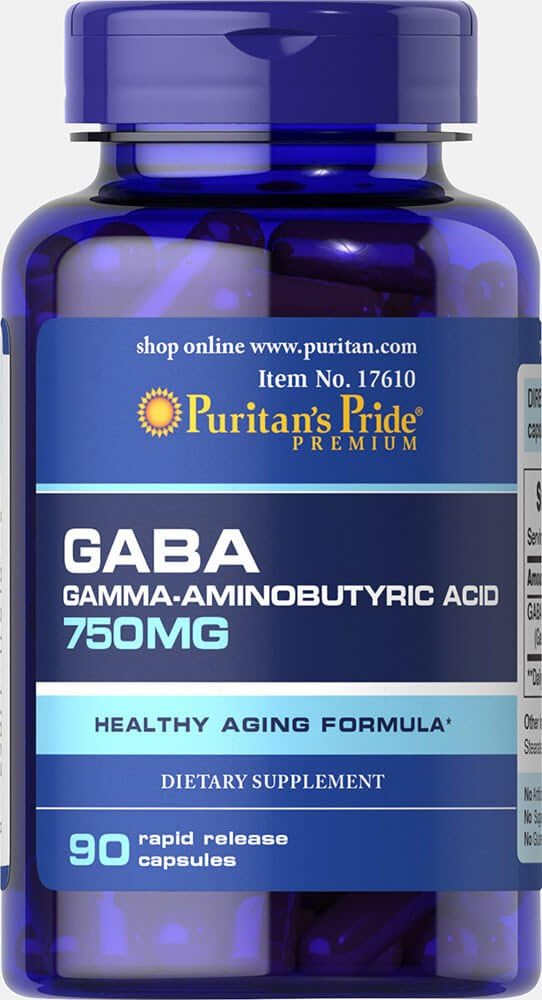 纯洁者 Pride Gaba Gamma 氨基丁酸 750 Mg Capsules, 90 Counter