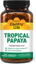 Country Life - Natural Tropical Pepaya Enzyme - 500 Wafers Chewable