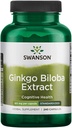 Swanson Ginkgo Biloba Extract 24% 60 Milligrams 240 kapsulak
