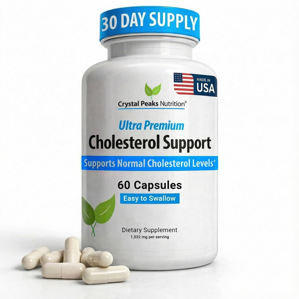 Cholesterol Supplement - All-Natural Ingredients to Support Normal Colesterol Levels. Supports Optimal Circulation. 60 Capsules