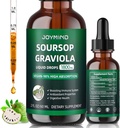 Graviola Soursop 提取液 - Soursop Bitters 液体, Imune boost, 放松, 肝脏和睡眠, Vegan, Sugar & Gluten Free, 98%吸收率, 天然火焰, 2个月供应 60ML