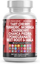 Limpeza Nutraceuticals Tart Cherry Extract Capsules con Turmeric Moringa Cranberry Chanca Piedra Celery Quercetin ACV Ps L Selenometionina - Niveles Uricos - 120 Ct