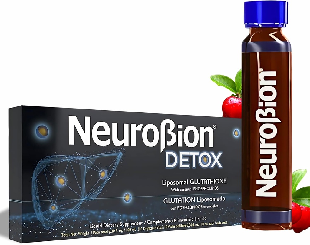 Neurobion Detoxifiere Liposomal Glutatione Lichide esenţiale Fosfolipide Glutaţie Liposomado Lichido Glutatione Supliment lipozomal Antioxidanţi Sistem imunitar 10 Flacoane