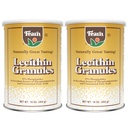 Fearn Natural Foods Soy Lecithin Granules – Fat Emulsifier with Essential Nutrients for Health, Improves Texture of Cakes, Breads & DIY Gummies, 16 Oz (Pack of 2)
