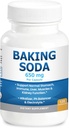 Natural Baking Soda Capsules - 650mg Baking Soda Tablets for Kidney ' Stomach Acid - Sodium Bicarbonate Pills, Bicarbonate of Soda, Bicarbonato de Sodio para Tomar, Sodium Bicarbonate 650 mg Tablets
