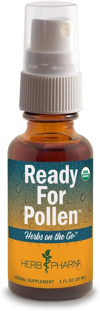 Herb Pharm Herbs on The Go Portable Spray: Certified Organic Ready for Polen, 1 onça
