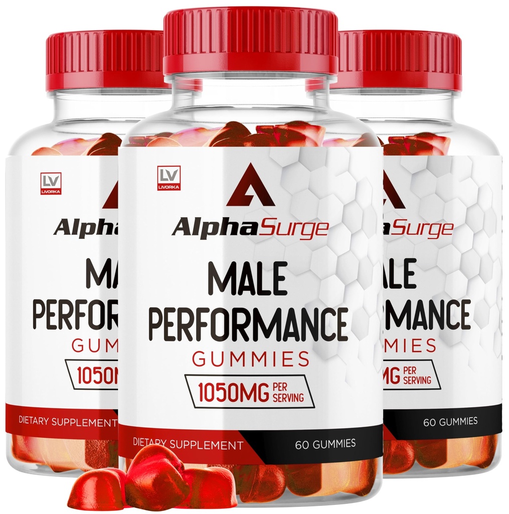 Alpha Surge for Men - Alpha Surge Gummies for Male, Alfa Surge Gummies 1050mg, Alpha Surge XL Gummie, Alphasurge Gummies, Alfa Surge Gummies, Alpha Sugre Male, 180 Gummies for 3 Month