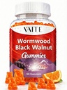 Black Walnut Wormwood Gummies - Herbal Supplement with Artemisia Annua Herb & Juglans nigra Hull for Digestive Wellness & Natural Body Cleanse, Non-GMO & Gluten Free Supplements - 60 Gummy Chewables