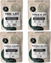 Những người chăn rừng Powders Powders Bundle - Shilajit Powder, Tongkat Ali cho Men Powder, Black Ant Trích dẫn Powder, Fadogia Agrestis cho đàn ông tiếp tế