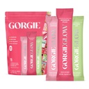 GORGIE Glow Hydration Packets, Sugar-Free Electrolyte Powder Sticks, Hyaluronic Acid, Probiotics, Aquamin, Vitamins C, D Daily Hydration, Skin and Gut Support, Caffeine Free - Variety Pack 15 Sticks