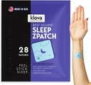 Klova ZSleep Záplaty pro dospělé 124; Přírodní spánková pomoc s melatonin, Ashwagandha, Valerian, GABA & L-Theanine Spend 124; Fall Asleep Faster, Stay Asleep Longer & Wake Up Refreshed 124; 28 Sleep Patches