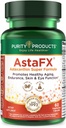 Purity Products AstaFX Astaxanthin Antioxidant Super Formula from Clinically Tested 4 mg AstaREAL with Tocotrienols (Vitamin E) + BioPerine Black Pepper + Piperine - 60 Vegetarian Caps