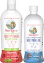 MaryRuth's Liquid Morning Multivitamin (Strawberry) & Liquid Nighttime Multimineral (Coconut, 15oz) | Clean Label Project Verified® | Vegan Vitamine für Energie, Bedtime Routine, & Gesamtgesundheit