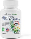 Macular Support Eye Health Vitamins & Vision doplňky Lutein 400mg, Zeaxanthin 10mg, Eyebright Herb, Lycopene doplněk pro oči, Eye Vitamins pro seniory a dospělé
