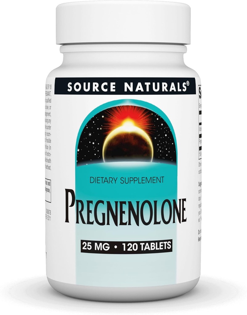 Fonte Naturals Pregnenolona 25mg - 120 Comprimidos