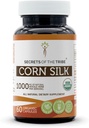Secrets de la Tribe Corn Silk 60 Capsules, 1000 mg, USDA Bio Zea Mays Soie séchée (60 Capsules)