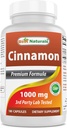 Best Naturals Cinnamon 2000 mg Chromium 400 mcg - Metabolism Support - 180 Capsules