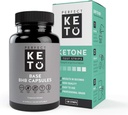 Perfect Keto Exogen Ketones Base BHB Supplement (60 Kapsül) - Ketogenic Diet Support Weight Management, Energy & Focus - Vinsis Beta-Hydroxybutyrate (100 ədəd) Keto Strips Paketləri