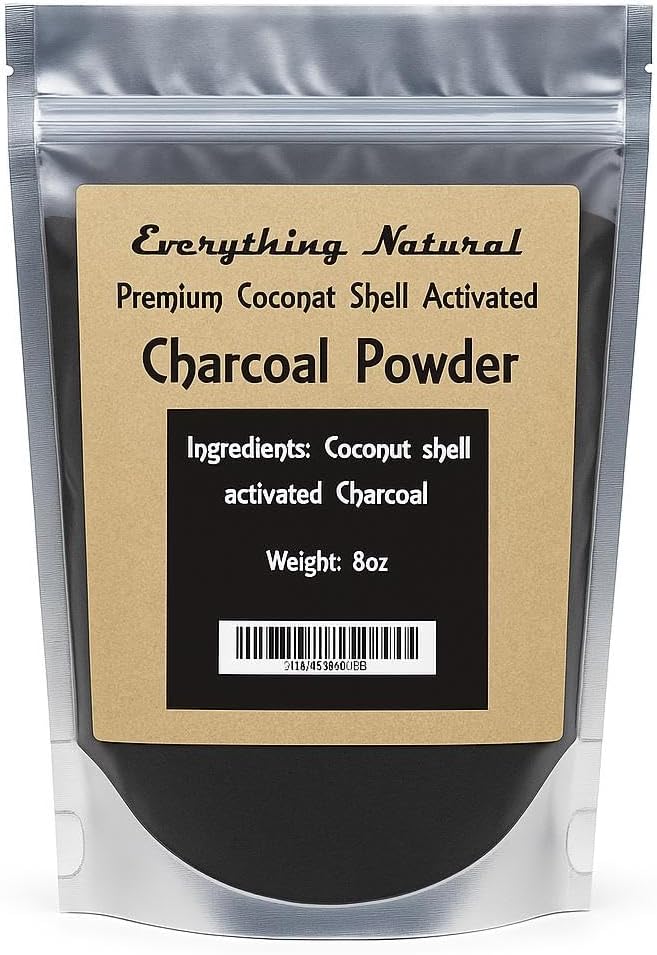 אבקת Charcoal מופעלת נוספת. רמת מזון, Alleviates Gas & Bloating, שיניים טבעיות וייטנר, Rejuvenates Skin, מקדם ניקוי רעלים טבעיים שמקורם כיס קוקוס