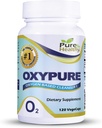 Pure " Healthy Oxypure Magnesium Oxide Colon Cleanser with Sodium Bicarbonate Veggie Capsules 120