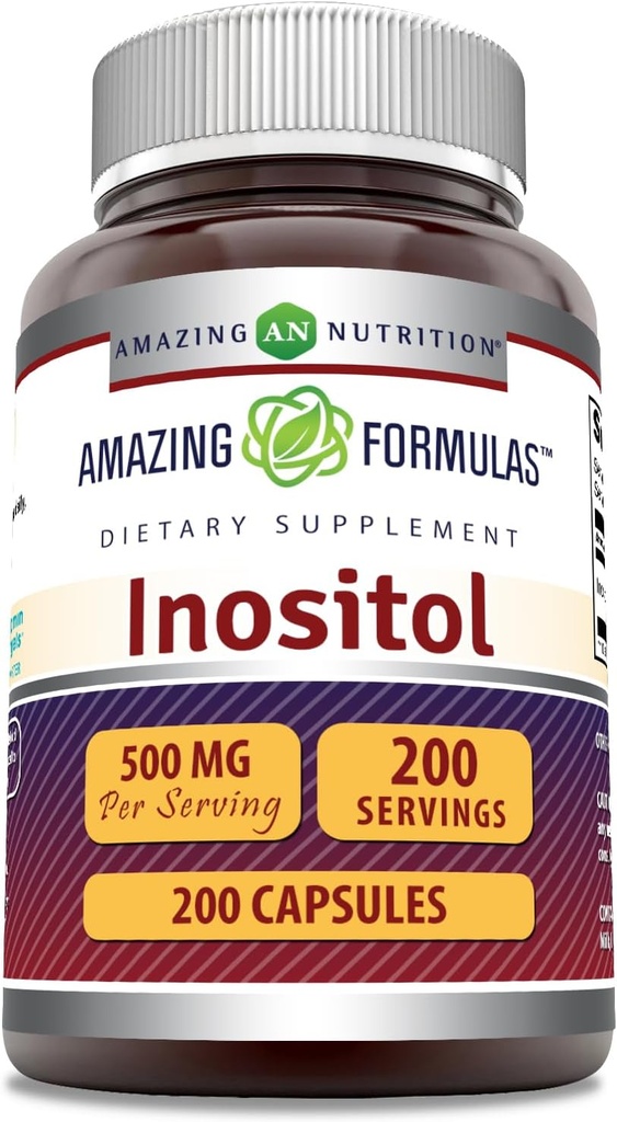 Amazing Formules Inositol 500 mg 200 Kapsule Supplement 