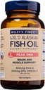 Wiley's Finest Wild Alaskan Fish Oil Peak DHA - 900mg EPA ja DHA Omega-3s - 180 Softgels (90 Servings)