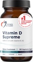 Deseños para a saúde Vitamina D Suprema - vitamina D 5000 IU con 2000mcg vitamina K como MK4 para a saúde ósea, saúde cardíaca, humor e apoio inmune - Vitamina D3 mellorada con suplementos GG (180 cápsulas)