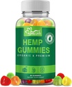 Natural Organic Hemp Gummies Avancerad Extra Styrka Hög Potens Hemp Oil Extract Supplement med Pure Hemp Oil Gummy Gluten Free