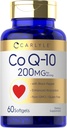 Carlyle CoQ10 200mg Softgels | 60 greve | med Black Pepper | Förbättrad absorption | Non-GMO, Gluten Free Supplement