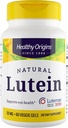 Origem saudável Lutein 20 mg (Lutemax 2020 com Zeaxanthin, Não-GMO, Vegan, Eye Support), 60 Gels vegetarianos