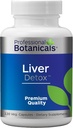 Profissional Botânicas Detox Fígado – Liver Natural Cleanse & Detox Suporte com Botânicas & Enzimas – 120 Cápsulas Vegan