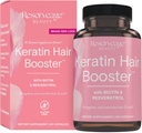 Biotin & Resveratrol을 가진 예비 품목 아름다움 Keratin 머리 승압기 - 여자를 위한 머리 & 못 성장 보충교재 - Biotin를 가진 건강한 간격 & 빛나는 - 60의 캡슐 (30의 서빙)