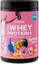Seksstjerners Whey Protein Powder Plus Muscle Building & Recovery Plus Immun Support | Muskelbygger for menn og kvinner | Kellogg's Froot Loops Bursdag Cake Flavor | 1,5lb