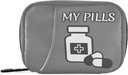 Pill organizētājs Medicīna Pudeles Pill Box 7 Day Pill Case Bag Travel Pill Organizators Bag ar zipper Pārnēsājams Weekly Case Compact Izmērs Vitamīnu piedevas turētājs