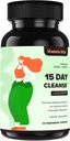 15 Day Gut Cleanse Detox for Women ' Men, Advanced Gentle Gut Colon Cleanse Detox with Psyllium Husk, Cascara Sagrada, Senna and Probiotic Natural Laxative, 30 Capsules