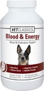 개를위한 Vet Classics Blood & Energy Support, Spirulina, Yellow Dock 및 Alfalfa 지원 Hemoglobin 및 Myoglobin, 120 Chewable Tablet의 양식 지원