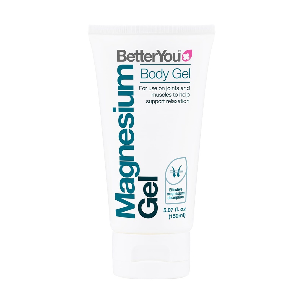 BetterYou Magnesium Gel - Relaxing Muscle Rub - Topical Magnesium for Effective Absorption - Tense Joint Support and Sore Muscle Relief - 5.07 oz