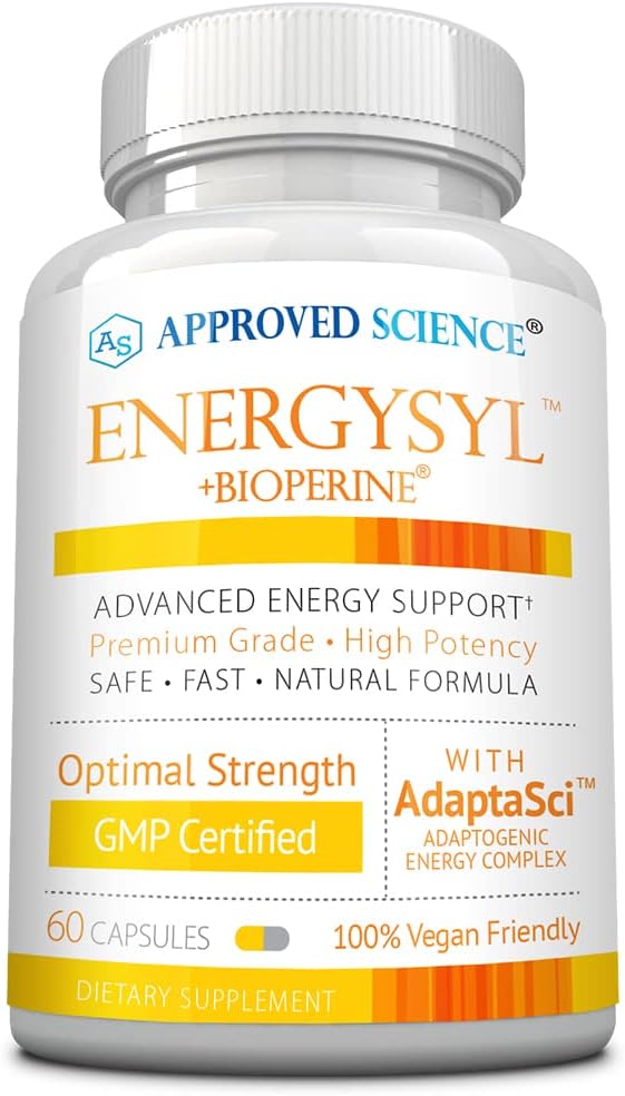 Access Science Poweryal - Caffeine Free - With Adfogogens, Biologys, และ ไบโอperine - 1 เดือน - 60 แคปซัล - ผลิตในสหรัฐอเมริกา