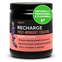 LEGION Recharge Post Workout Supplement - All Natural Muscle Builder & Recovery Drink with Micronized Creatine Monohydrate. Naturally Sweetened & Flavored, Safe & Healthy. (Grape, 60 Serving)