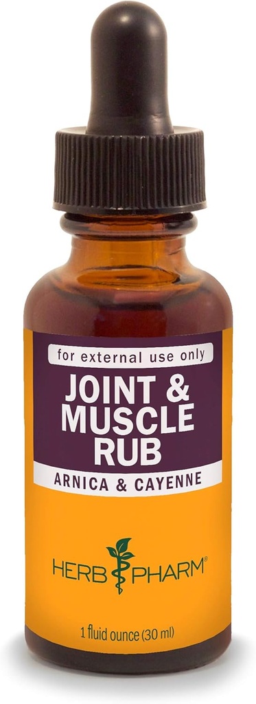Herb Pharm Joint and Muscle Warming Rub with Cayenne Extract - 1 Ounce