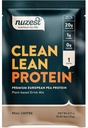 Nuzest - Borsó fehérje por - Tiszta Lean fehérje, Prémium Vegán Növényalapú fehérje por, Tejmentes, glutén mentes, GMO mentes, természetesen édesített fehérje shake, Real Coffee, 1 Serving, 0,9 oz